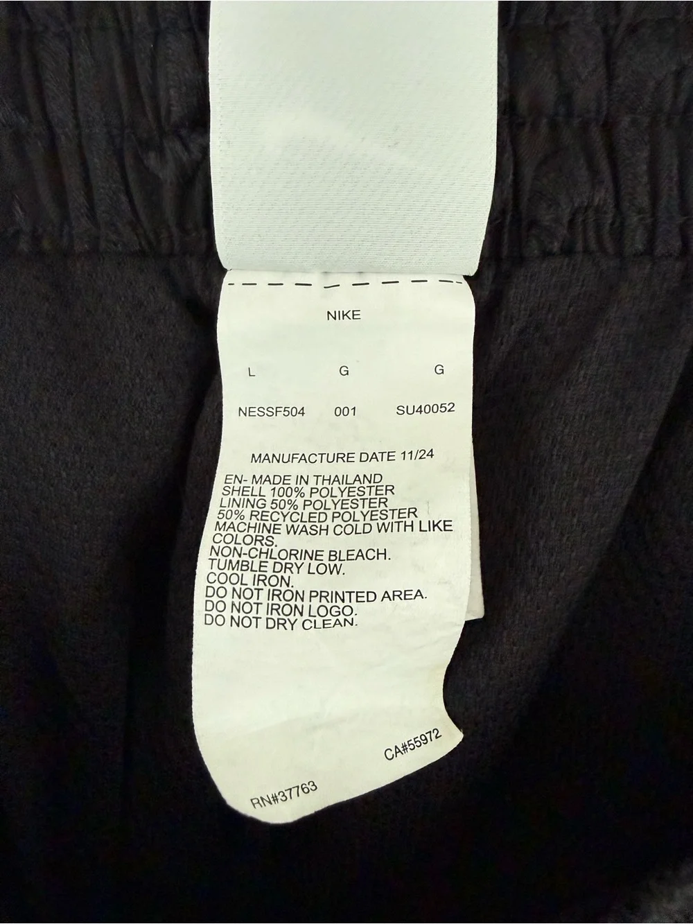 Nike Swim Black Embroidered Swoosh Volley Shorts Large